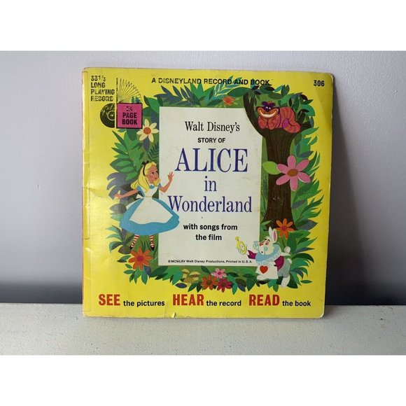 Disney Media Vintage 965 Disney Record Book Walt Disneys Story Of